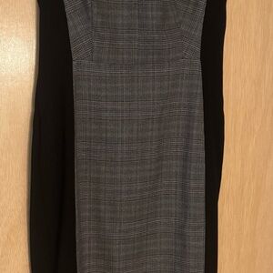 White House Black Market Plaid Panel Dress